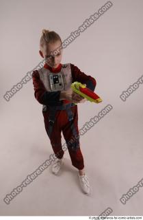 DENISA PILOT STANDING POSE WITH GUN 3